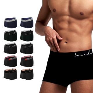 이넬릭서 남성 드로즈 초유연 텐셀모달 3D패턴 팬티 12매 세트