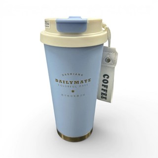 DASHING DAILYMATE 真空日享隨行杯 附咖啡掛繩, 天空藍, 1個, 500ml
