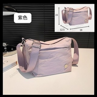 輕量斜背包 餃子包/水餃包 女用單肩包/斜跨包, 紫色  #1922