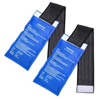 몬스터 찜질팩 / 고탄력 밴드와 유연한 디자인으로 다양한 부위 편안한 찜질 냉온 가능, 2set