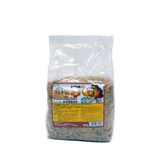 LINDO 核果營養蛋粉 鳥飼料 鸚鵡 營養補充 換羽 繁殖, 1個, 核果營養蛋粉 / 500g, 500g
