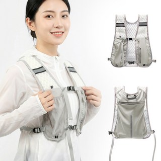 ROYAI ONE 초경량 스포츠 등산가방 아웃도어 경량 등산 조끼 베스트 러닝조끼, 회색