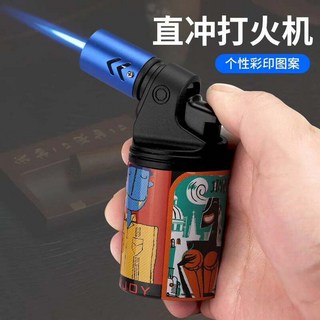 百誠 焊槍金屬艾灸打火機 充氣防風雪茄直沖 高溫點火器 噴槍 7g超大糧倉 適用於點蚊香、茄子、燒烤