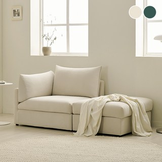 삼익가구 보떼르 아쿠아텍스 2인용 카우치 모듈 소파, 아이보리(우형)