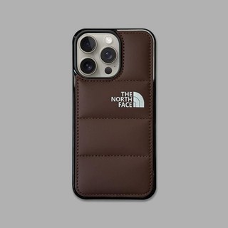 適用iPhone17ProMax羽絨冬季新款蘋果16手機殼個性簡約15歐美風14, 1個, 【羽絨服】北潮棕色iphone 13