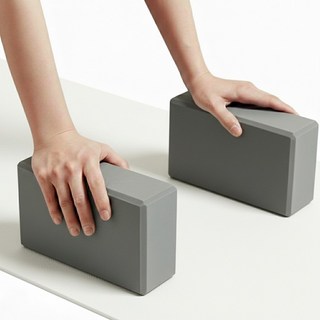 벨프리 고밀도 EVA 스트레칭 요가 필라테스 블럭 2P, 2개, 그레이