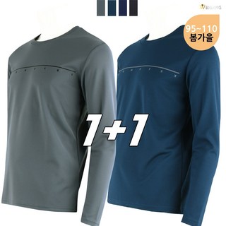 [더빅보스] BS 맨라이프 스판 베이직 티셔츠 (1+1) _ 남성용 사방스판 작업복 외출복 일상 멀티웨어