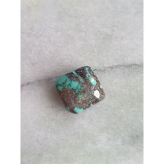 天然湖北綠松石方塊，綠松石玻璃瓷裝飾，單個販售，居家辦公室擺設, C