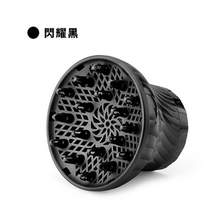 烘罩 捲髮烘罩 適用3.5-8cm吹風機 鑽石白, 1個, 捲髮烘罩-閃耀黑