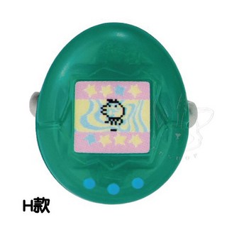 【M.M小舖】『現貨』 BANDAI 轉蛋 扭蛋 塔麻可吉電子雞模型戒指P2 2 塔麻可吉 電子雞 戒指 全16款, 1個, H款/綠色款2 1G391