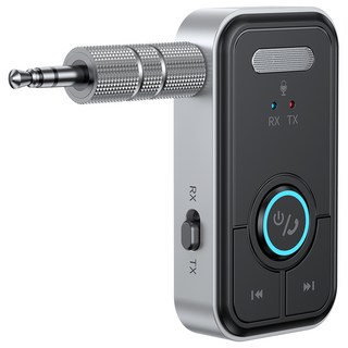 【YORCAR公司貨】藍牙5.3發射接收器 電腦免驅AUX無線藍牙音響耳機, 詳見包裝, 黑色, T67