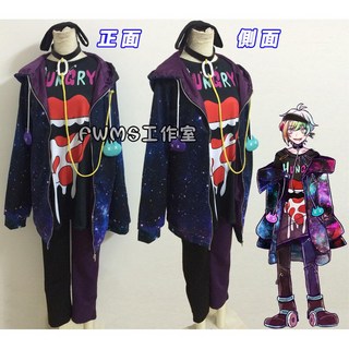 惡狼遊戲 飯田倫太郎COS服/COSPLAY服/COS假髮/COS鞋子/COS道具嘴環/專業定制/可來圖定做/免定金預定, 1個, 假髮500+鞋子1050+嘴環150