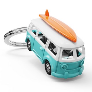 【Metalmorphose/MTM】衝浪車鑰匙圈 衝浪 衝浪板 海邊 海洋 沙灘 露營, 1個