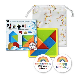 아크디 칠교놀이 구디백 답례품 세트, 10개, 혼합