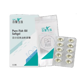 PMC百醫生技 百分百魚油軟膠囊，rTG型挪威頂級魚油 Omega-3 DHA, 1個, 1盒(30包)+1袋(5包)