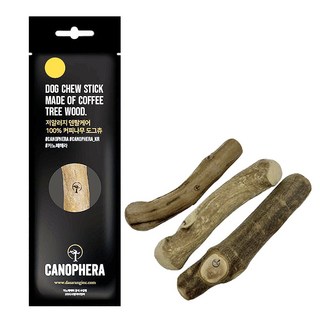카노페헤라 강아지 우드스틱 이갈이 츄 장난감 XS, 커피나무, 1개
