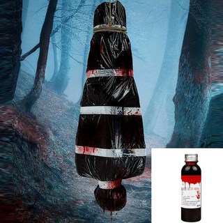 이바고 할로윈 공포 시체 장식 파티소품 용품 코스프레, 1개, 블랙 시체 세트 혈액포함