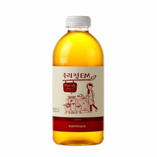 [수아트다이] 우리집 EM 1000ml 가정용 맑은 이엠 활성액 발효액 용액 수질 정화, 1L, 1개