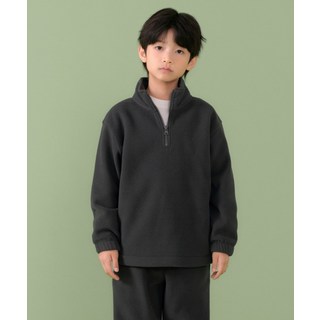 매장정품 무신사스탠다드 MUSINSA STANDARD KIDS 오버사이즈 폴라 플리스 하프 집업 [다크 그레이] MKBFEAZ05-DG 527888