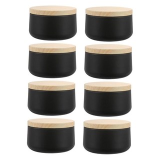 馬口鐵蠟燭罐帶蓋鐵盒，大肚鼓形6OZ香薰蠟燭罐，DIY蠟燭鐵罐, 1個, 亮白