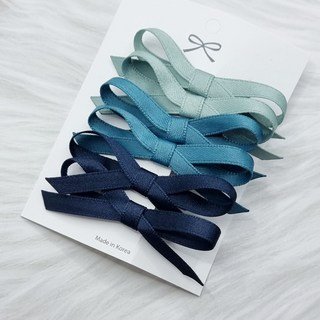 에떼리본 세틴리본발레 집게핀6P 발레코어 리본 헤어핀 H103A