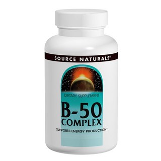 SOURCE NATURALS 維他命B-50複合錠 50mg, 250顆, 1罐