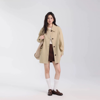 루메코23 캐주얼 데일리 트렌치 J136