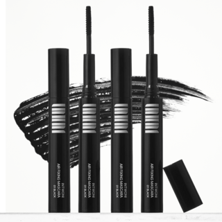 1+1 인투니 NEW 슬림 브러시 에어픽싱 마스카라, 블랙, 2개