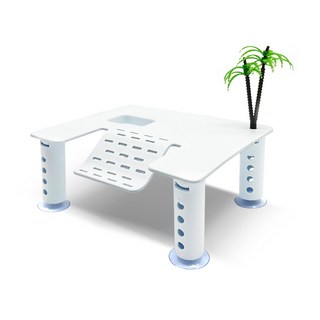 노모이펫 거북이 아쿠아테라 거북이섬 놀이터 화이트 AT-NF06T, 1개, 110g