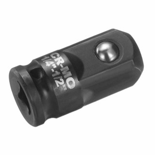 HARFINGTON 임팩트 소켓 어댑터 0.6cm(1/4인치) 암 - 1.3cm(1/2인치) 수 스퀘어 드라이브 증가기 표준 SAE CR-MO 스틸 컨버터 드라이버 래칫 렌치