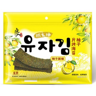 良澔海苔36g (原味/椒鹽/唐辛子/蒜香/梅子) 朝鮮海苔迷你銅鑼燒紅豆口味150g, 1個, 柚子口味