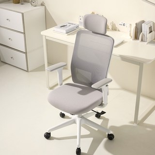 유어체어스 국내생산 첼로 프로 각도조절형 책상 컴퓨터 사무용 사무실 공부 학생의자, 첼로프로 화이트바디 조절팔세트