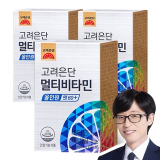 고려은단 멀티비타민 올인원 맨 60+, 3개, 60정