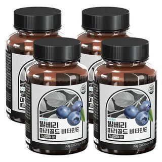 라이븐 빌베리 안토시아닌 마리골드 루테인 비타민E 프리미엄정 2개월분, 4개, 60정