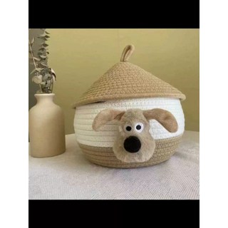 現貨 小煤球收納框 掌門狗狗收納 零食雜物玩具 桌面整理收納 學生宿舍, 1個