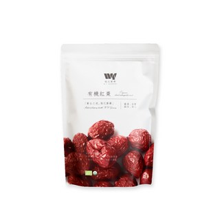 惟元蔘藥 W.Y. GINSENG 有機紅棗 天然甘甜 滋補養顏 獨立包裝 健康零食首選, 1個, 300公克
