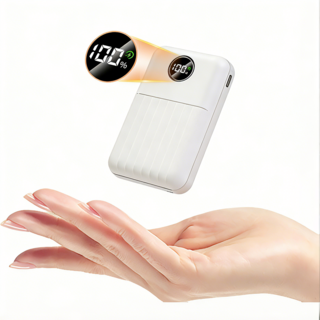 THOUSTA 대용량 보조배터리 3포트 고속충전 20000mAh PD 22.5W QC3.0 잔량표시 + 20W C타입 케이블, 화이트