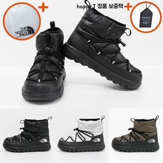 노스페이스 화이트라벨 보레알리스 숏 방한 부츠 삿포로 겨울 신발 남자 여자 공용 happyJ 블랙 브라운 실버