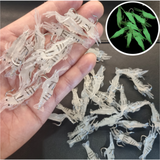 글로리존 새우 미끼 갈고리 야광 밑밥, 줄무늬야광새우, 20개, 1.3g