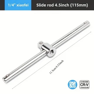 1/4" 3/8" 1/2" 드라이브 소켓 렌치 연장 슬라이딩 T 바 자동 수리 도구 수공구, 1-4 inch, 01 1-4 inch
