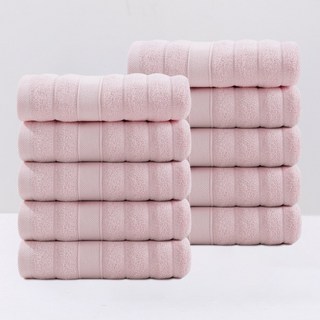 록신 데일리 수건 세면타월 코마사 110g 30수, 10개, 핑크