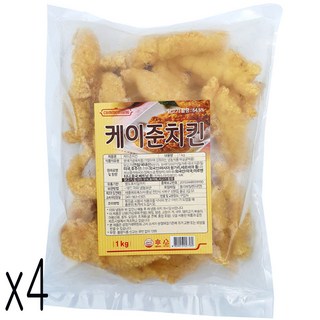 새롬 치킨가라아게 케이준치킨텐더 1kg 국내산 닭, 4개