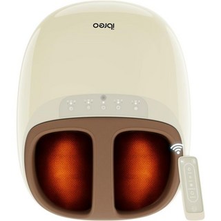 3단계 온열 깊은 반죽 공기 압축 발바닥 근막염 원격 제어 신경병증 통증 완화 재택근무 남성을 위한 조용한 편안함을 제공하는 시아츠 발 마사지 기계 최대 13세 여성 사이즈, Ivory Beige
