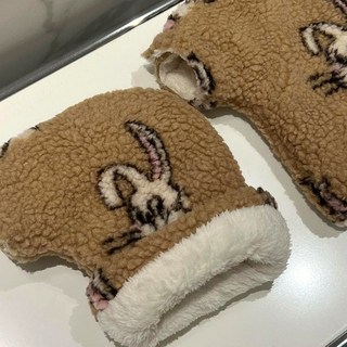 하루오늘 자전거 킥보드 장갑 핸드워머, 02 버니(브라운)