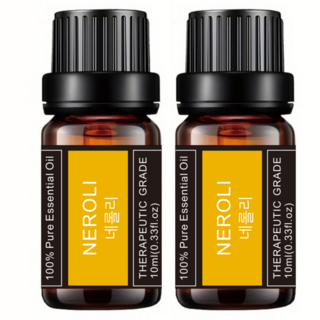 레노포프 천연 에센셜오일 & 블랜딩오일 35종 테라퓨틱등급, 2개, 15.네롤리, 10ml