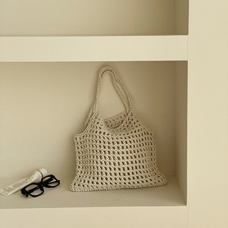 No Plan 法式編織手提包 手提草編包 海灘度假風 菜籃購物包
