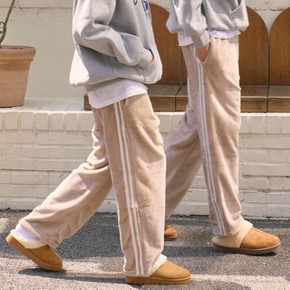 발장난 남여공용 울트라 밍크 두줄 수면 바지