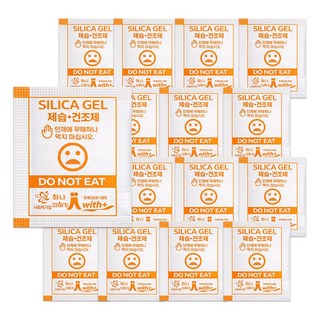 장애인표준사업장 하나더하기 실리카겔 일반지 방습제 식품용 제품용 습기제거제, 100개, 3g