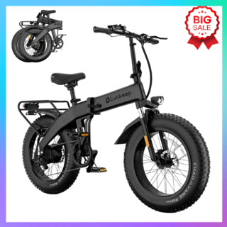 Luckeep 미국 접의식 전기자전거 mtb 성인용 배달용 PAS 고출력750W X1-Lite, 그레이-1000w, 경량스틸