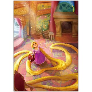 Tenyo拼圖 500閃光片 長髮公主 重溫經典童話故事 增添居家美感., 1個, Multicolor, 500